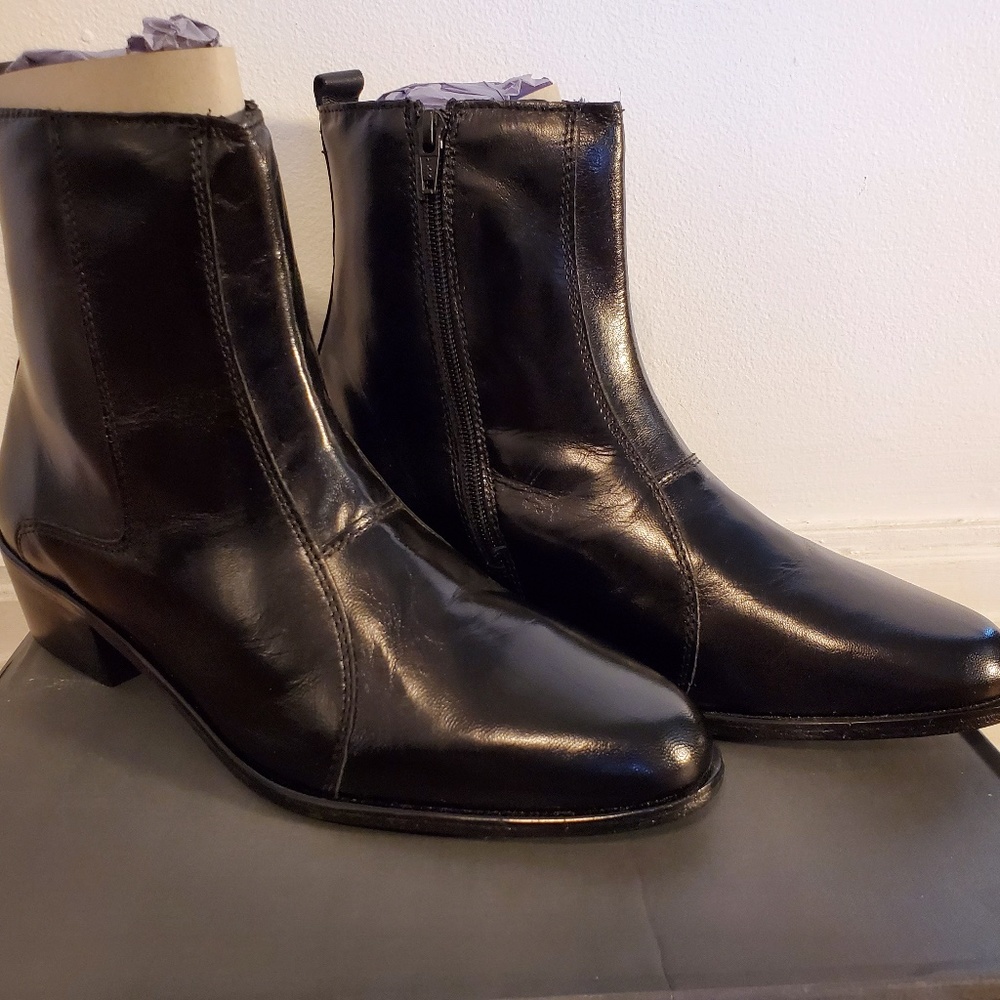 **NWT** Stacy Adams men's dress boots black leather size 8.5